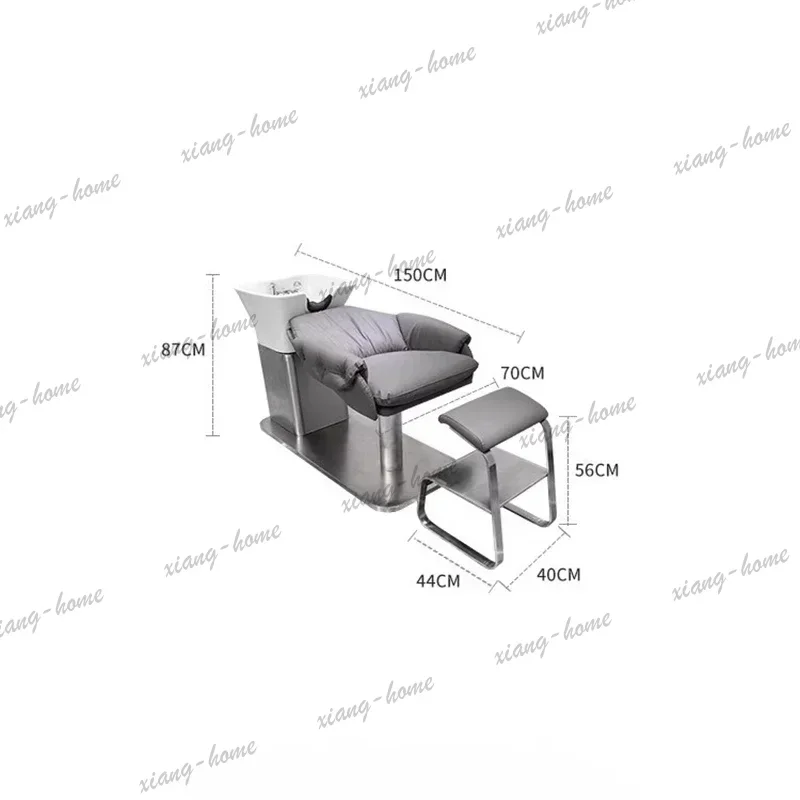 LJY Exquisite Glamour Luxury Elegant Salon Chairs Minimalist Shampoo Chairs Poltrone Parrucchiere Professionale Salon Furniture