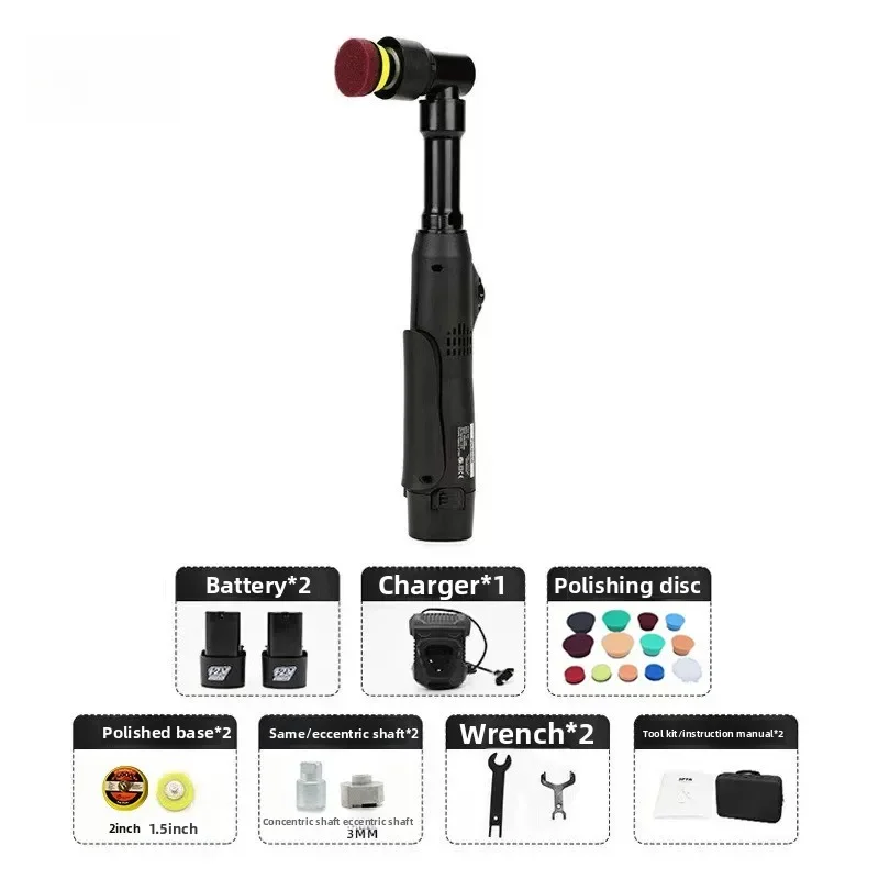 Durable Cordless Car Detail Polisher Buffer, Lithium Battery, Efficient Cleaning Tool Kit, Waxing & Fine Polishing for Auto Beau view 6