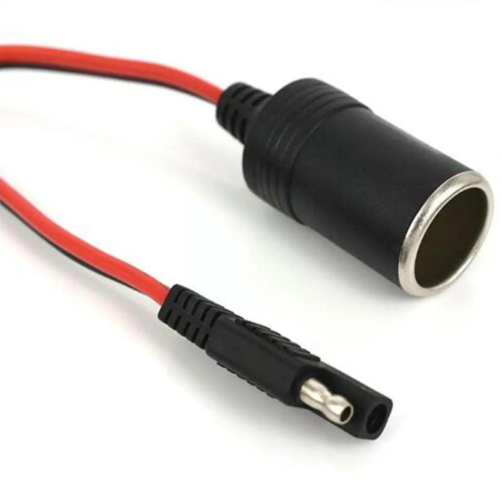 14AWG 30CM Female Cigarette Lighter Socket to SAE with Plug Pin Cable 2 Disconnect Extension Quick Connector Release R4J1