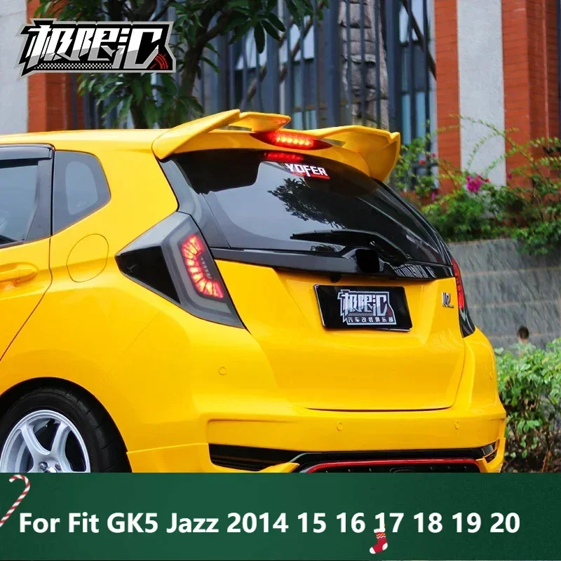 

New! Roof Spoiler Type F Rear Trunk Wing ABS material Refit Accessories For Fit GK5 Jazz 2014 15 16 17 18 19 20