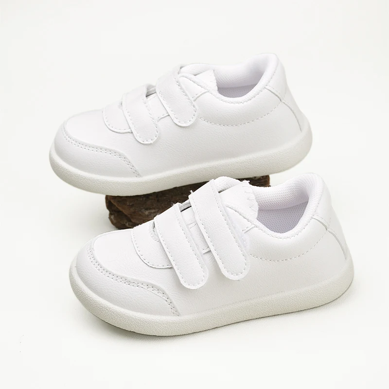 New Arrival Unisex Daily Outdoor Non-slip Lightweight Comfortable White Sneakers Toddlers First Walking Shoes EK9S101/220