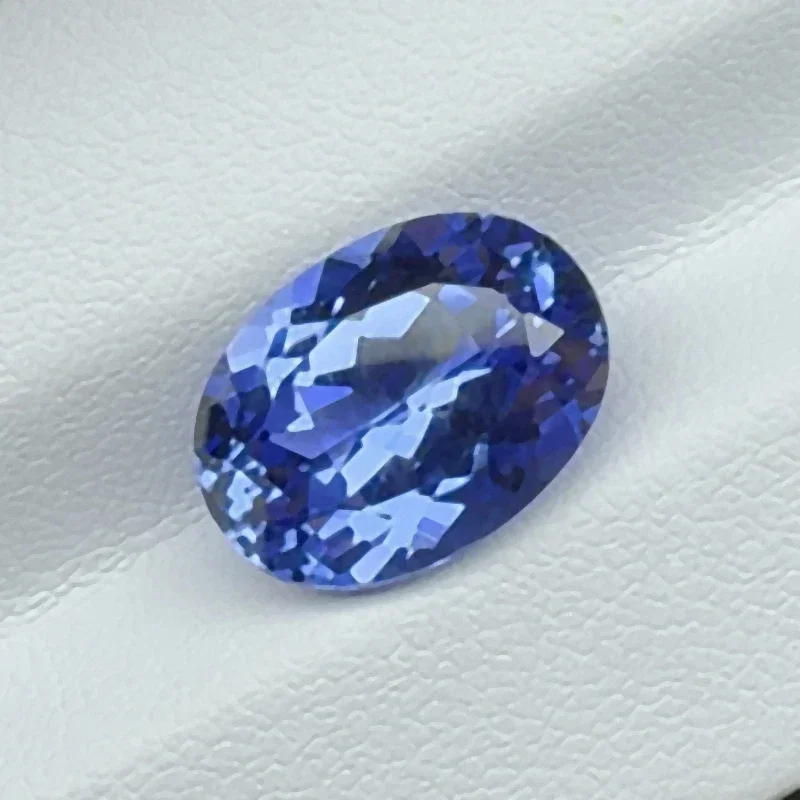 Piedra preciosa VVS1 de color azul real, color azul real, corte ovalado, 10x14mm, 8ct, para hacer joyería Diy con certificado AGL