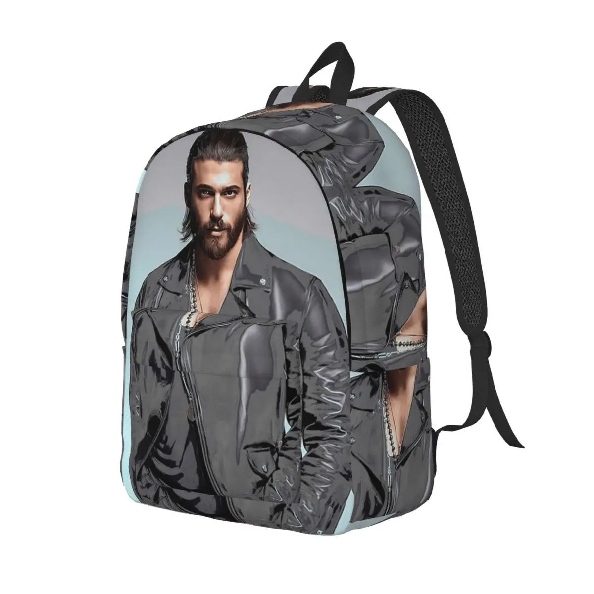 

Can Yaman Handsome Student Backpack School Bag Hiking Travel Daypack for Boys Girls Fashion Bookbag Shoulder Bags
