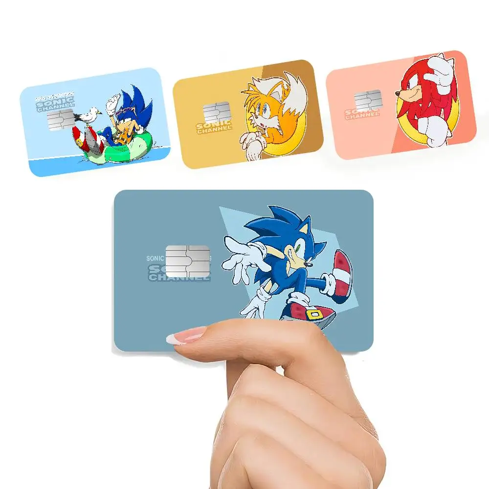 Game S-SonicS The H-HedgehogS Credit Card Skin Stickers No Adhesive Residue Water Proof for VISA Credit Card Subway Access Card
