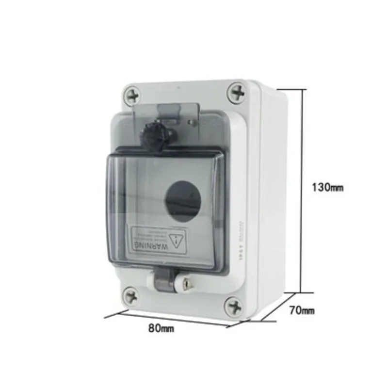 

22mm 1 hole Push Button Switch Waterproof Control Box Outdoor Waterproof cable gland Box