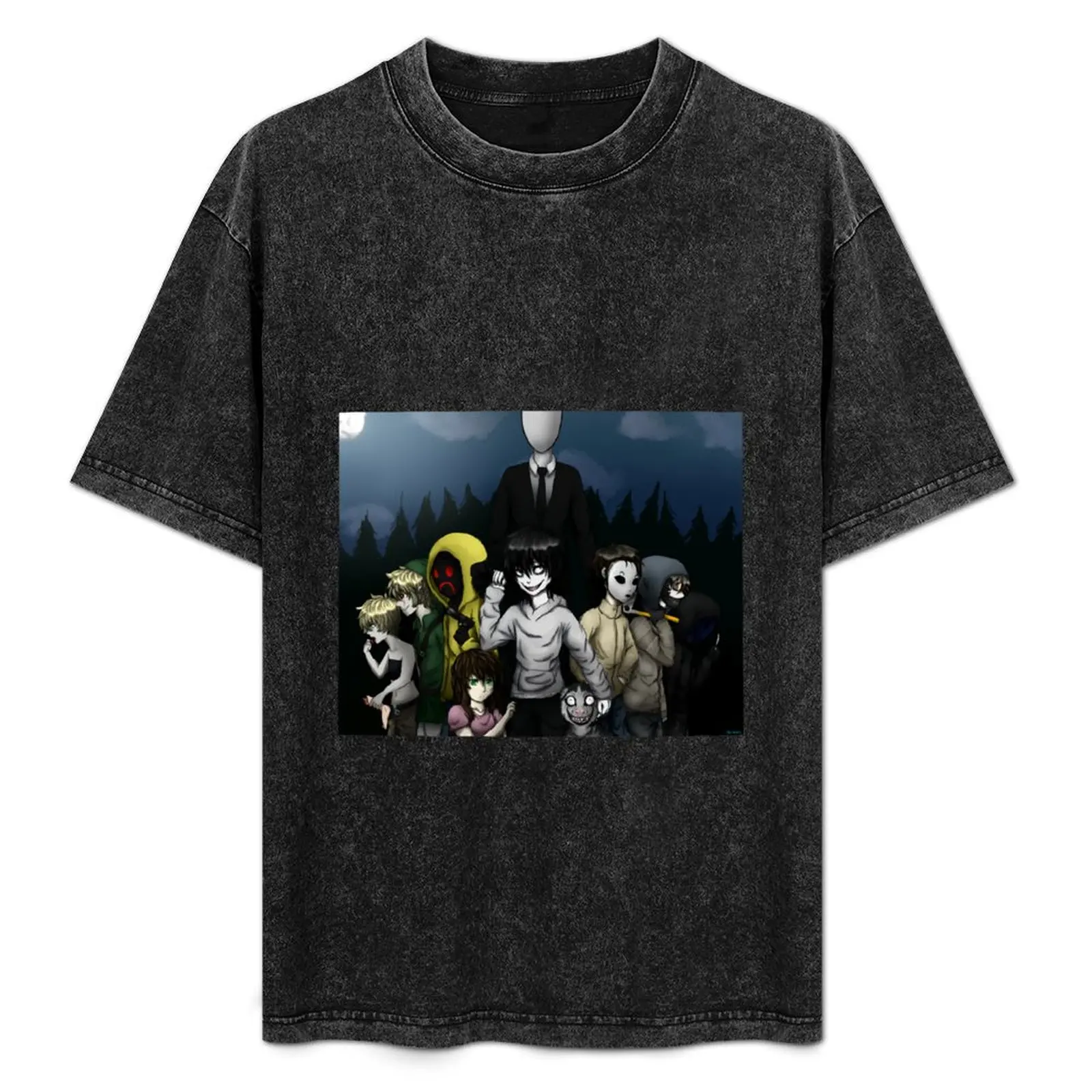 

Creepypasta T-Shirt Casual Basic Short Sleeve T-Shirt