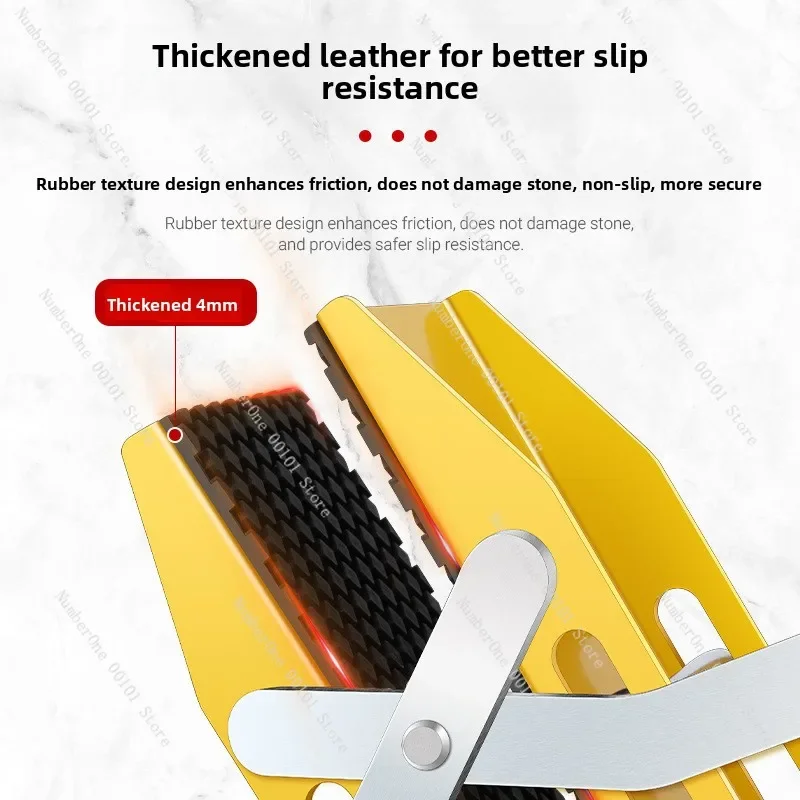 Double magic clamp for handling hand-held large plate glass marble stone wood plate tile labor-saving clamp tool