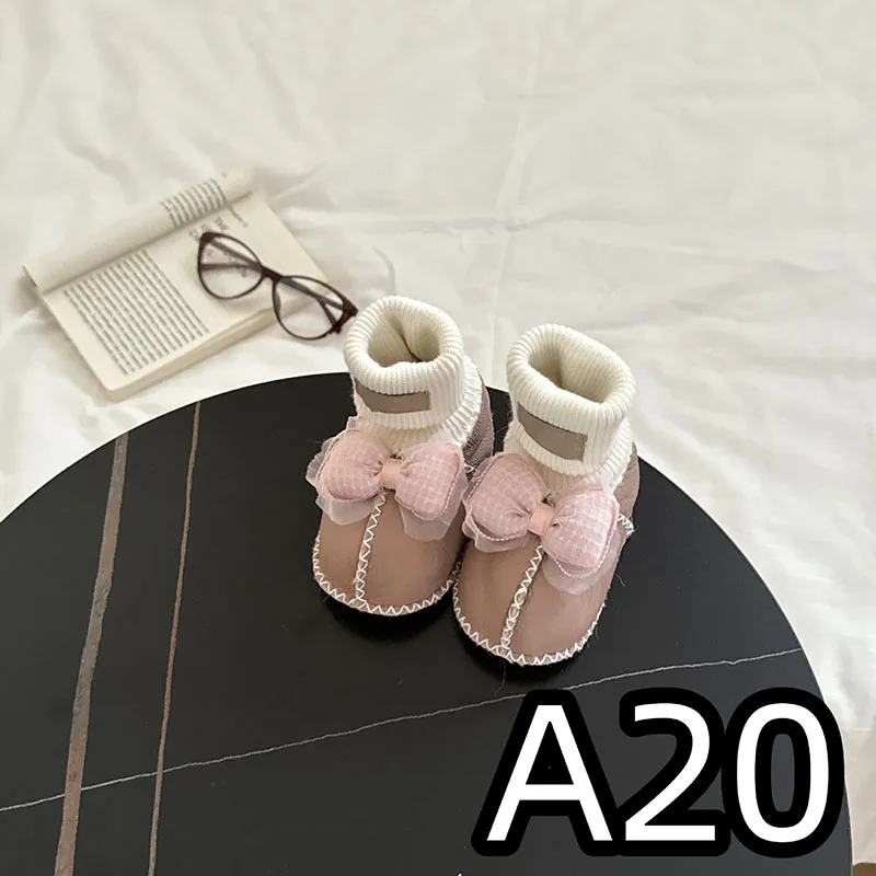 Sepatu bayi baru, sepatu bayi Seri A baru terintegrasi bulu lucu dan hangat berkualitas tinggi