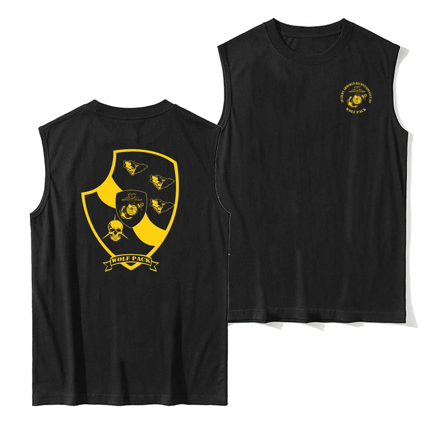 US Marine Corps 3rd Light Armored Recon Battalion Vest 100% Cotton O-Neck Summer Casual Tank Top Mens Sleeveless Tee Streetwear