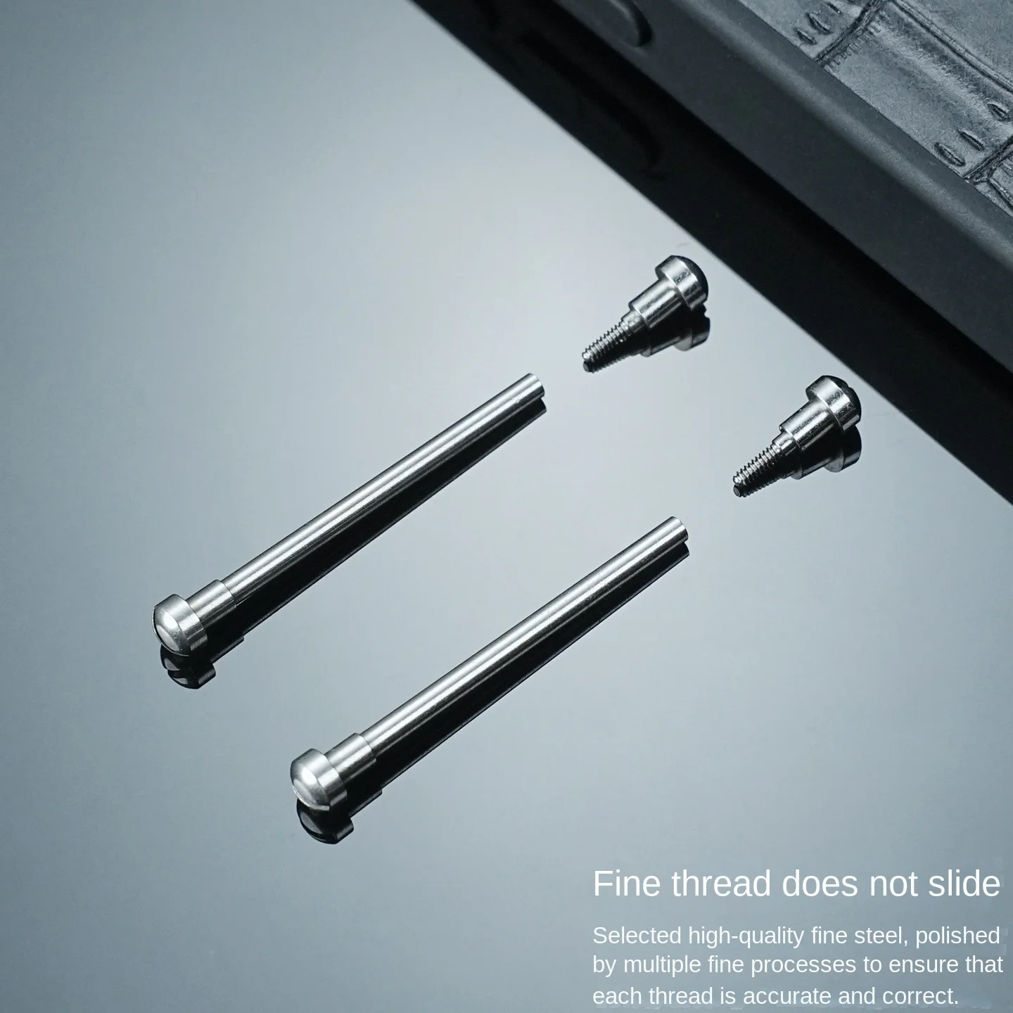 Para Breguet MARINE Series 5817 biela correa de goma/cuero varilla de tornillo correa de reloj dedicado varilla de oreja 304L pieza de reloj