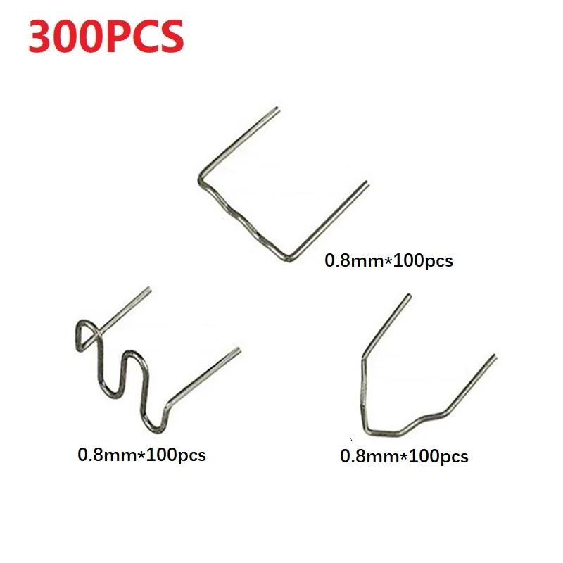 PVC Can Be Used For Various Plastic Repair/welding Hot Staples 300PCS Plastic Silver High Quality Stainless Steel Welding Studs