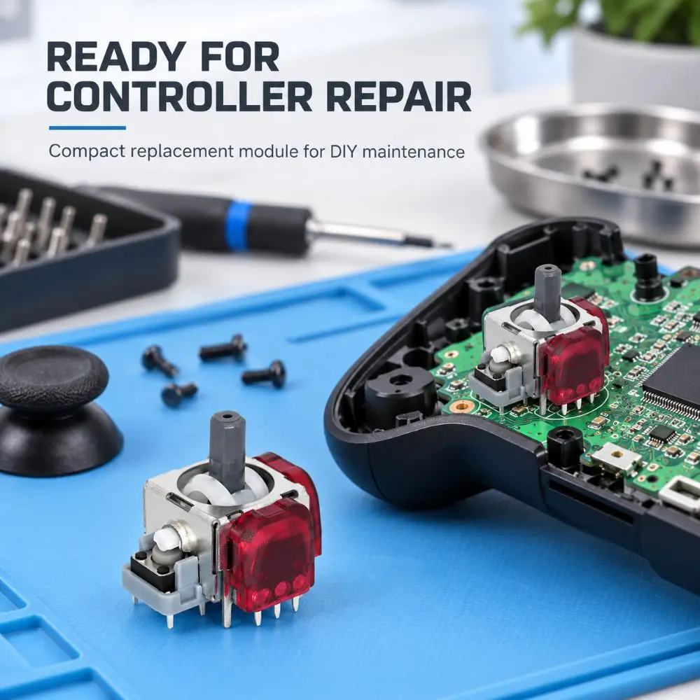Anti-Drift TMR Electromagnetic Joystick High Precision Angle Hall Effect Joystick Replacement Upgraded for PS5/PS4/XBOX/Switch