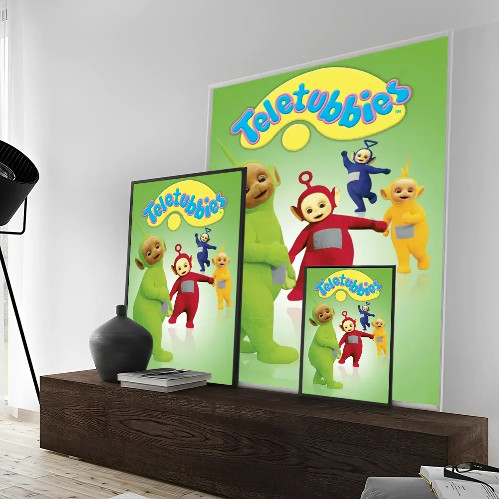 Funny T-teletubs toy bies DIY Sticky Poster Waterproof Paper Sticker Coffee House Bar Home Decor