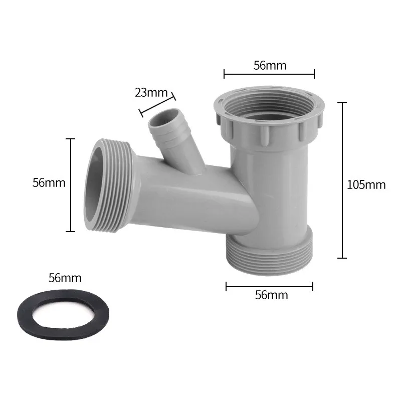 Waschbecken Abflussrohr Adapter Y-förmige Becken Kanalisation Zweig Stecker Überlauf Rohr Gewinde Schlauch Joint für Küche Bad Zubehör