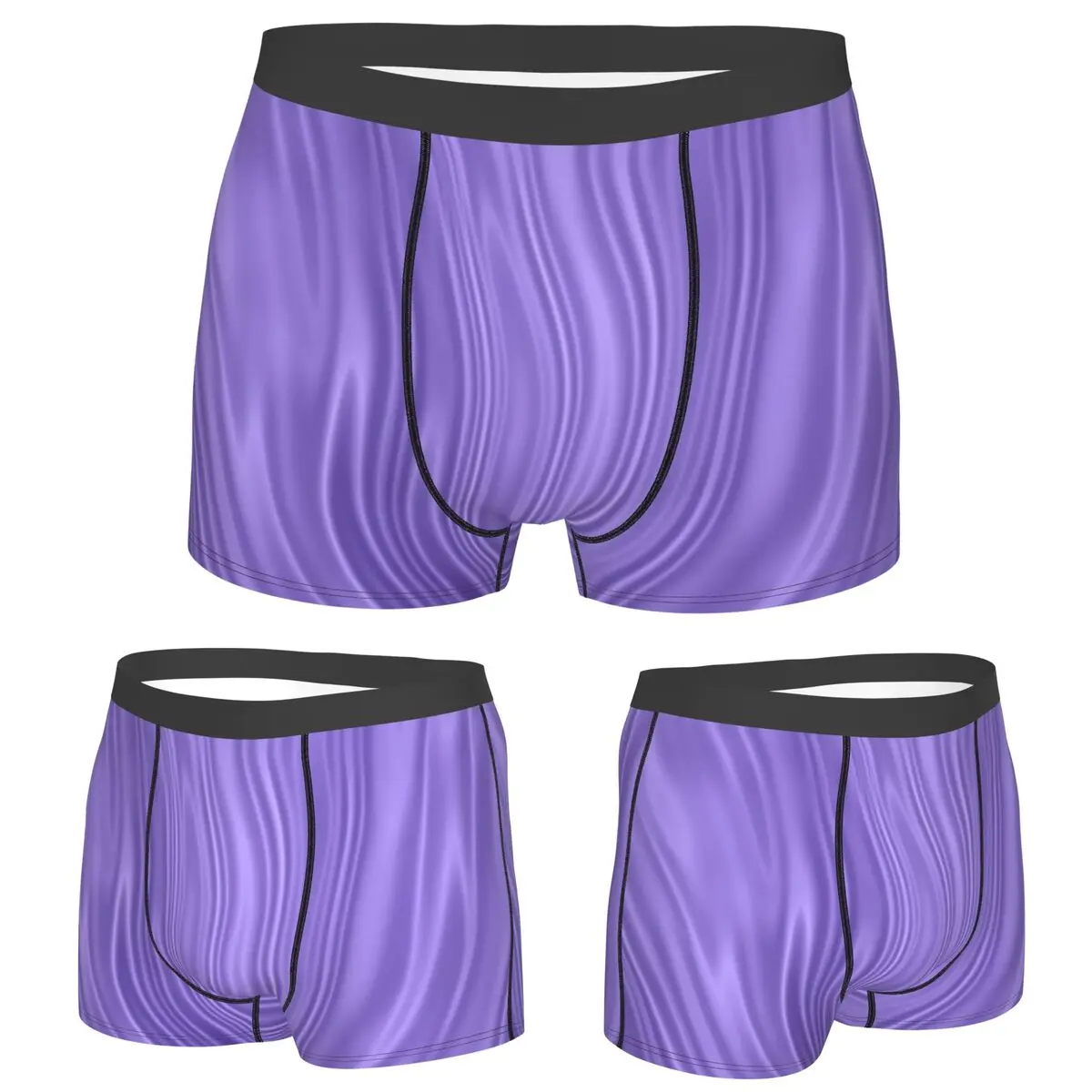 

Boxer Underpants Shorts Soft Silk In Violet Panties Male Soft Underwear for Homme Man Boyfriend Gifts