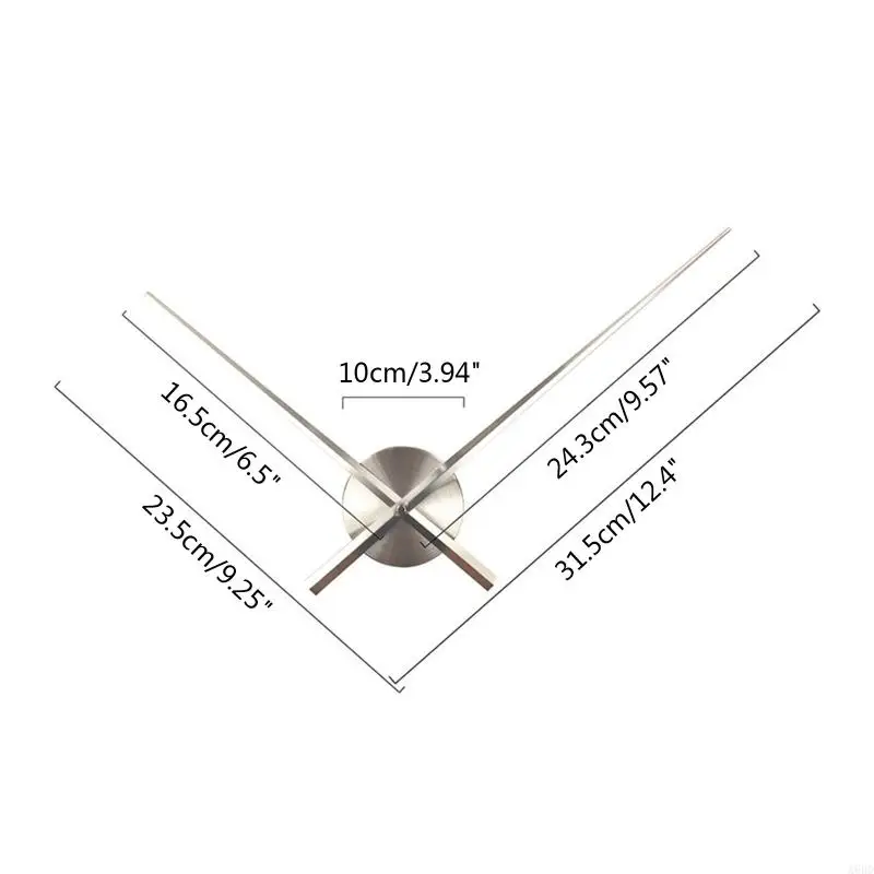 A6HD DIY Đồng Hồ Lớn Tay Đồng Hồ Tường 3D Cho Nhà Bếp Văn Phòng & Trang Trí Nghệ Thuật Gia Đình Thạch Anh Đồng Hồ Cơ Chế