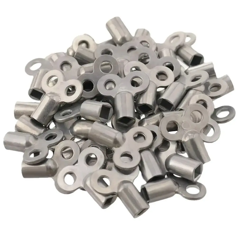 1/5 قطعة دائم سبائك الزنك مفتاح صمام العادم 5 × 5 مللي متر مربع الفضة سخان العادم مفتاح صمام وجع المبرد ملحق