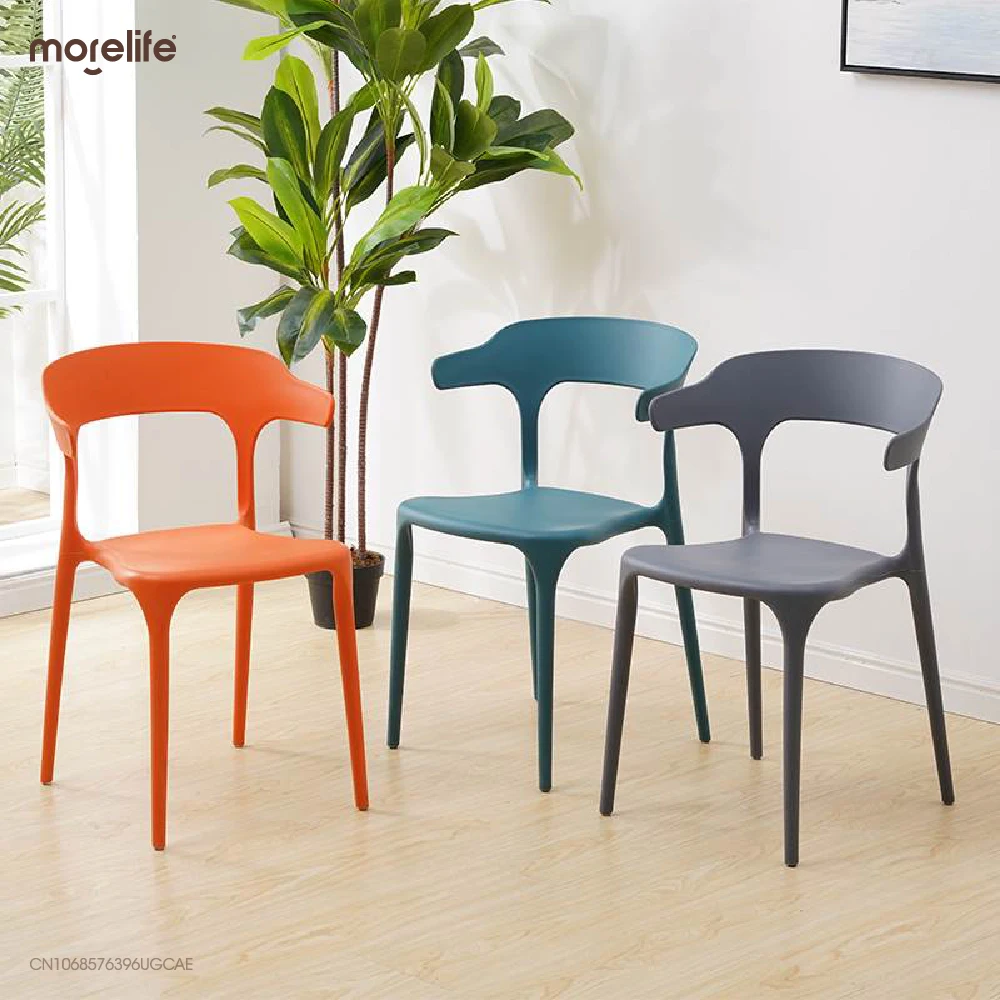 

Plastic Designer Chair Replica Kitchen Nordic White Gaming Chair Modern Office Banquet Backrest Chaises De Salon Home Furniture