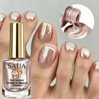 Vernis à ongles couleur champagne 10 ml, séchage rapide, pas besoin de lampe UV, texture crème nacrée, haute brillance, pour usage quotidien et fêtes 1