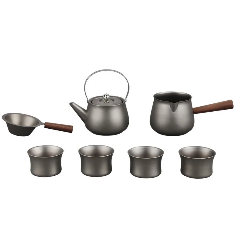 Special for bacteriostatic, anti-scalding, outdoor portable, household pure titanium utensils, high-end light luxury sets