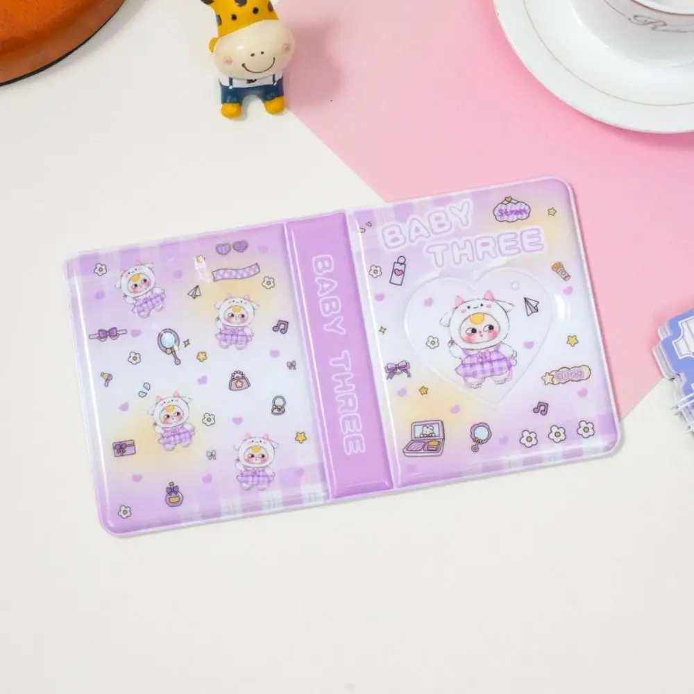 New PVC Card Holder Album Cartoon Mini Idol Card Collect Book Photo Protection Cover Gift