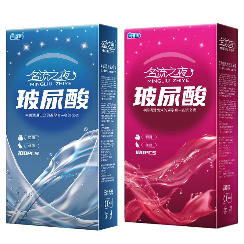 Mingliu Condoms 100 Pcs Ultra Thin Condom For Men Strawberry Penis Sleeve Smooth Kondom Adult Sex Products