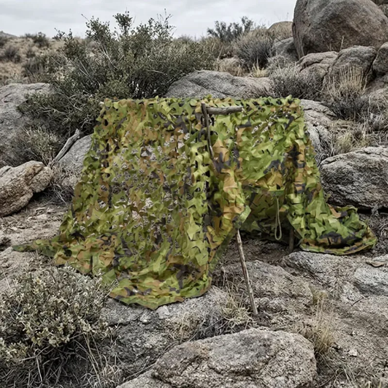 Filet de camouflage double couche en tissu Oxford pour abri, décoration, protection solaire, clôture – Idéal pour l'ombrage extérieur et la protection de l'intimité