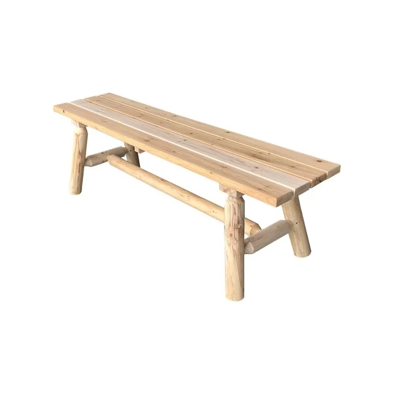 

High-quality outdoor park benches 2-seat fir solid wood garden furniture benches