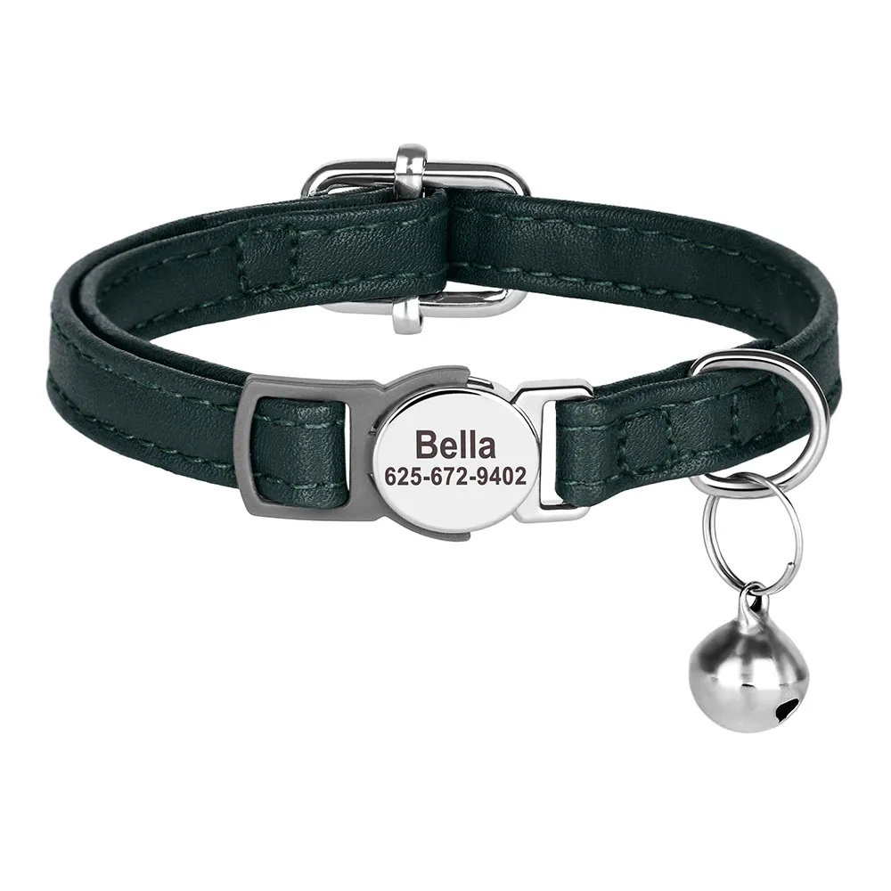 Personalisiertes Katzenhalsband, verstellbare Halsbänder für kleine Hunde und Kätzchen, kostenlose individuelle ID-Namenshalsbänder für Haustiere, Anti-Verlust-Halsbänder für Katzen – Detail 32