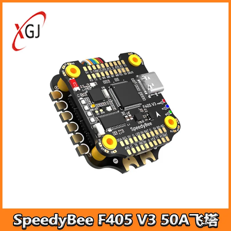 

Квадрокоптер SpeedyBee F405 50A ESC V3 Flight Stack FPV, Контроллер полета 4 в 1, аксессуары для гоночного дрона