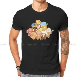 Cookie Run Kingdom Loves Basket T Shirt Goth Men Tees Summer poliestere abbigliamento Harajuku girocollo TShirt