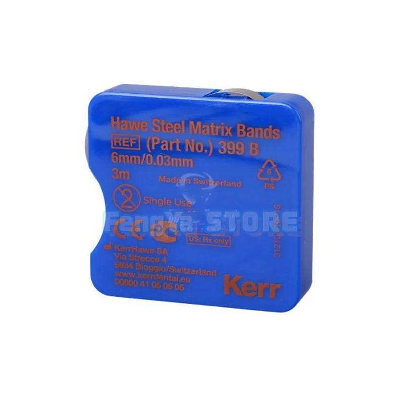 3m/Roll Dental Kerr Hawe Stainless Steel Martrix Bands Width 6mm Thickness 0.03mm Roll Forming Strip Teeth Whitening Materials
