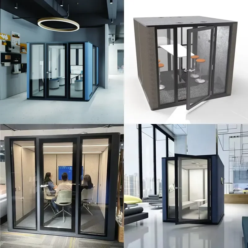 for Office Space Noise Pollution Modular Acoustics Intelligent Sound Insulation Cabin Warehouse Sound Insulation Booth