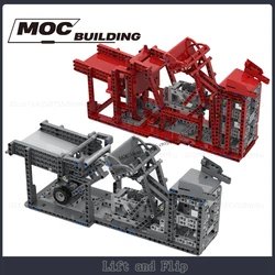 GBC Module Motor Machine Model Lift and Flip MOC Building Blocks DIY Technology Bricks Assembly Toys Creative Collection Gifts