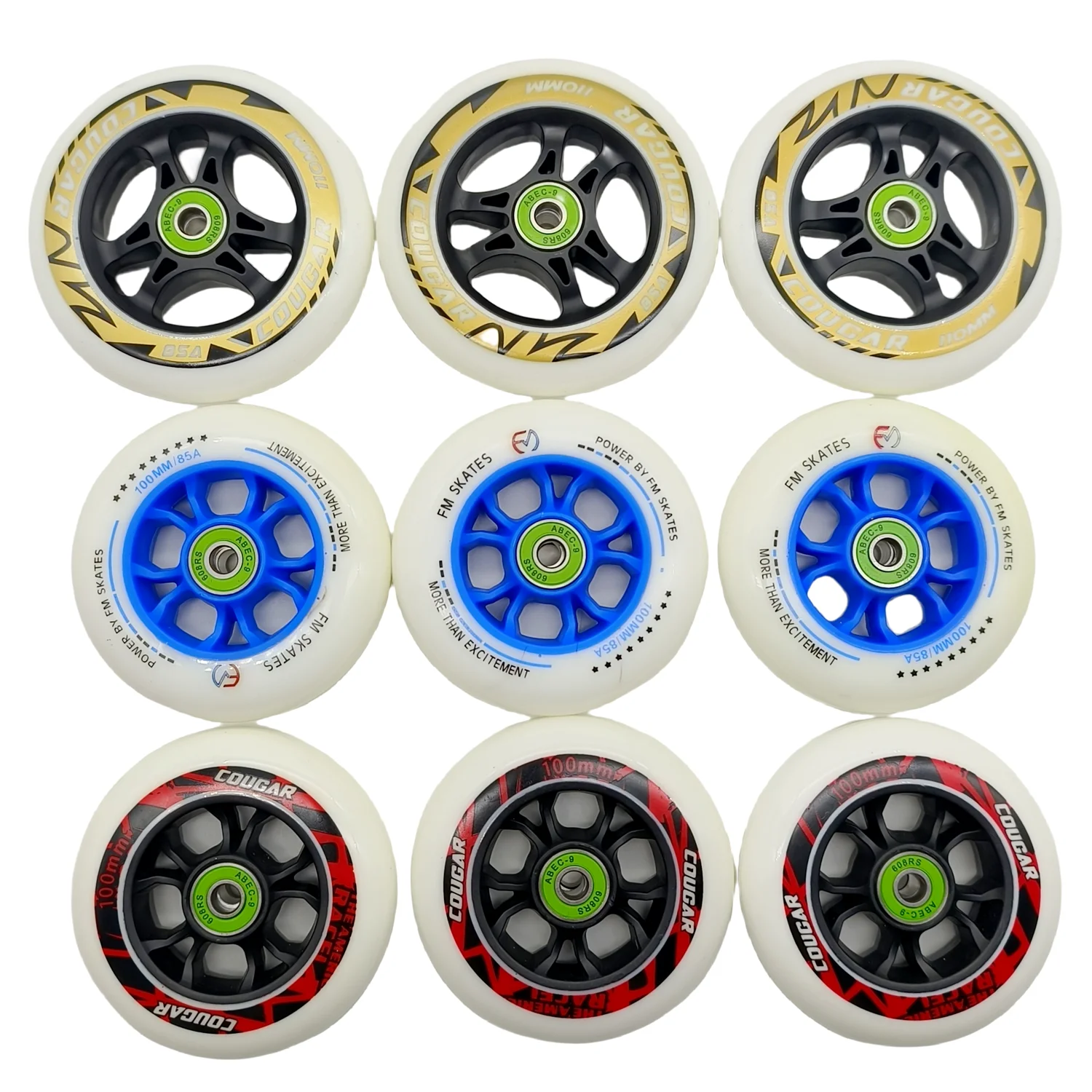 

speed wheel good respond 85A 90mm 100mm 110mm including bearing abec-9 8 wheels/lot 90x24 mm