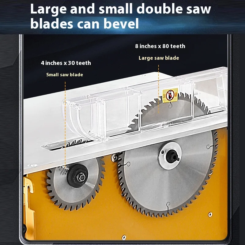 Portable Woodworking Electric Saw Table 110V/220V Integrated Machine Dust Free Table Panel Saw Stretch Carpentry Tools Bench Saw