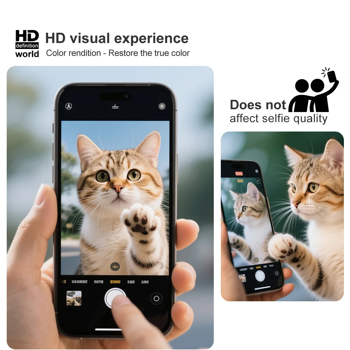 IMAK Pro+ Vidrio templado para OPPO Reno 15 Pro 5G Protector de pantalla Película Soporte Huella digital