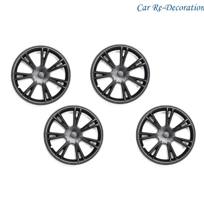 

R58D 4pcs Hub Caps 19 Inch Replacement Wheel Caps Automobile Hubcap Full Cover Accessories Easy Installation for