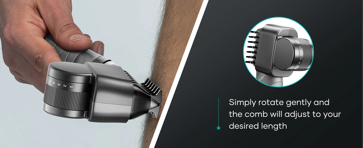 Kensen S6 Elektrischer Haarschneider für Männer, Body Groomer Clipper, IPX5, wasserdicht, tragbar, Leistengegend, Schamhaarschneider, Rasierer für Friseur – Detail 3