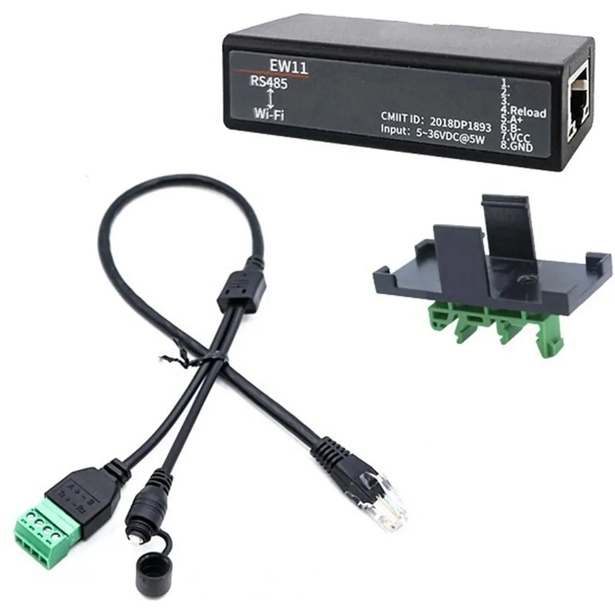 L70A Serial Port RS485 to WiFi Serial Device Server EW11 Support /IP Telnet Modbus Protocol IOT Data Transfer