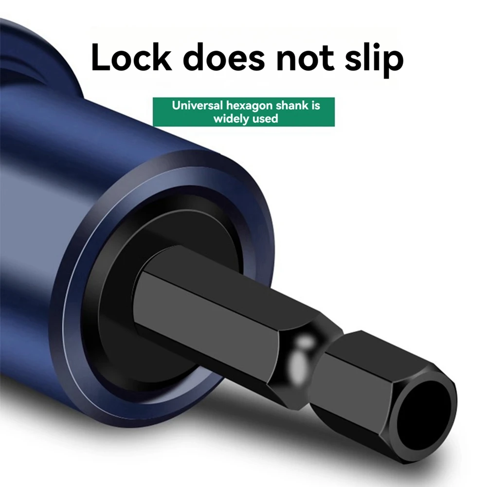 ABEZ 6-delige set van 10 mm zeshoekige schacht houtbewerking verzinkboorset 2-in-1 beperkte gatopener