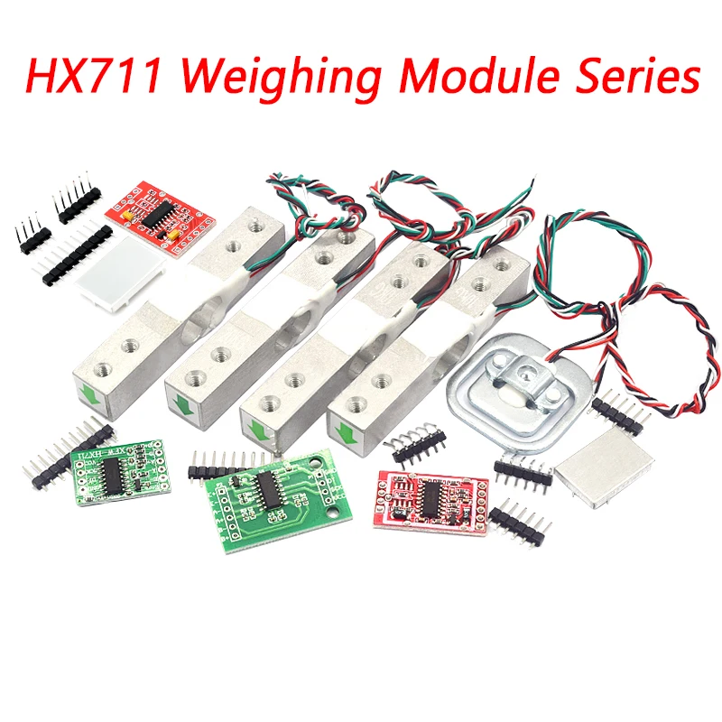 Load Cell 1KG 5KG 10KG 20KG HX711 AD Module Weight Sensor Electronic Scale Aluminum Alloy Weighing Pressure Sensor For Arduino