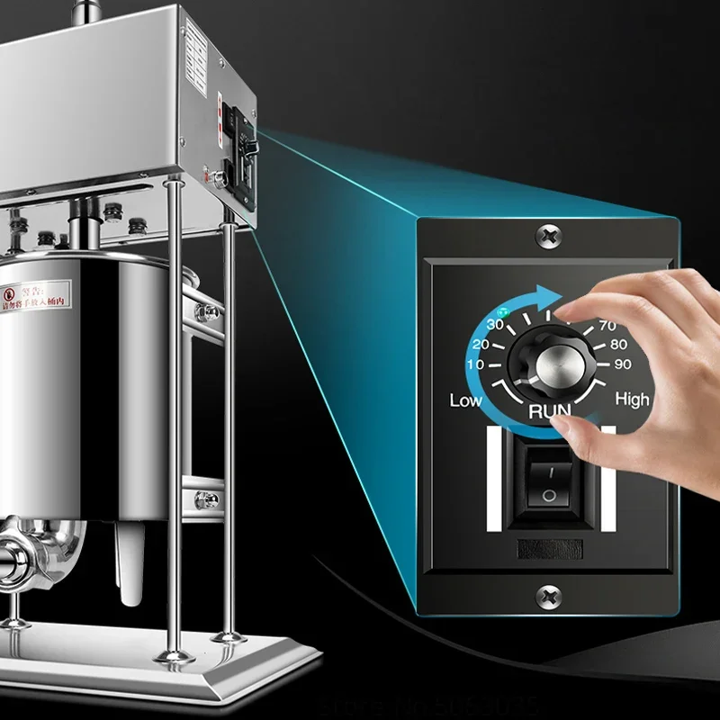 Machine à farcir les saucisses commerciale, appareil vertical en acier inoxydable, remplissage d'aliments pour hot-dog, 15L, 110V, 220V