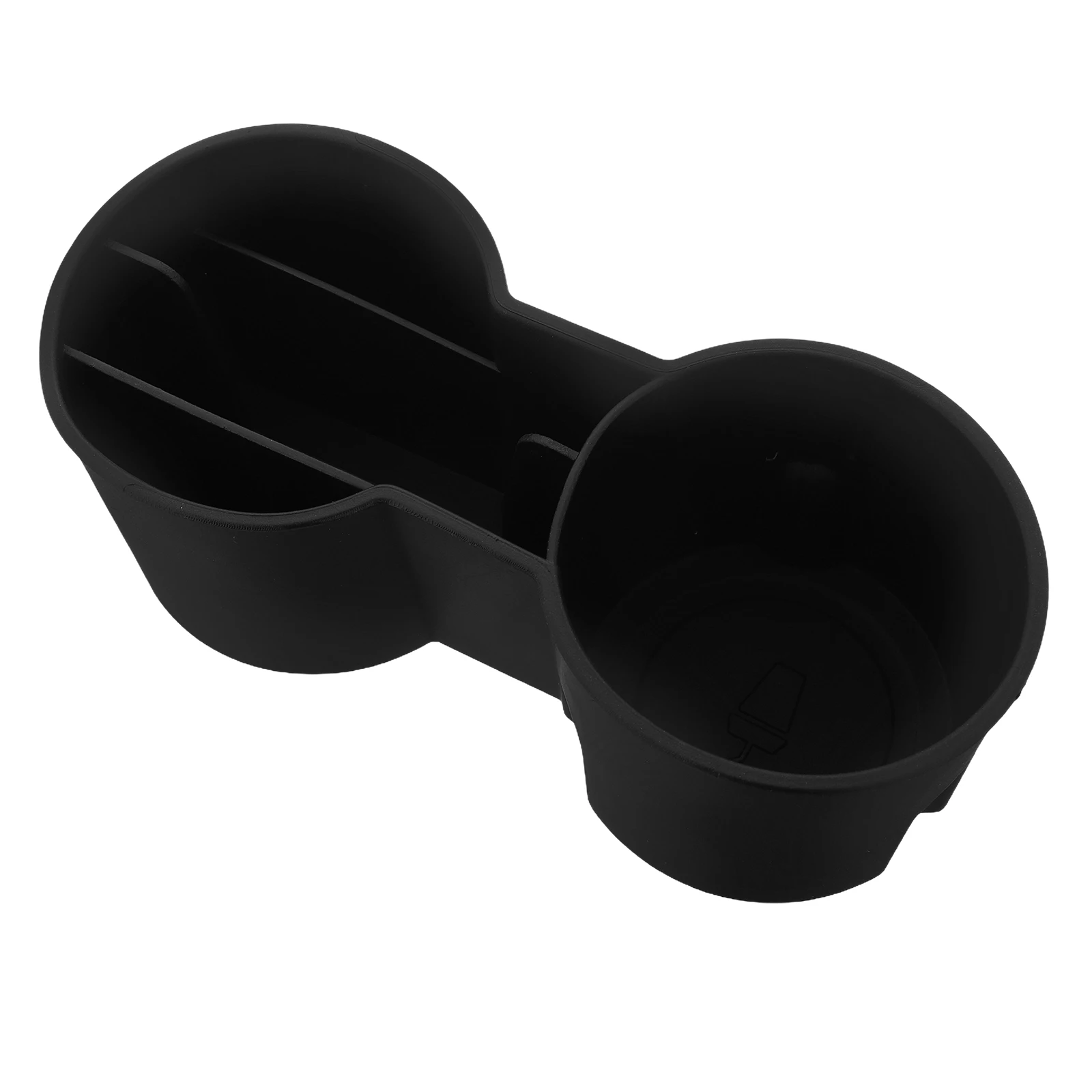 

Cup Holder Dual Slots Storage Compartment ABS Material Car Accessories Beverage Tray Small Console Inserts