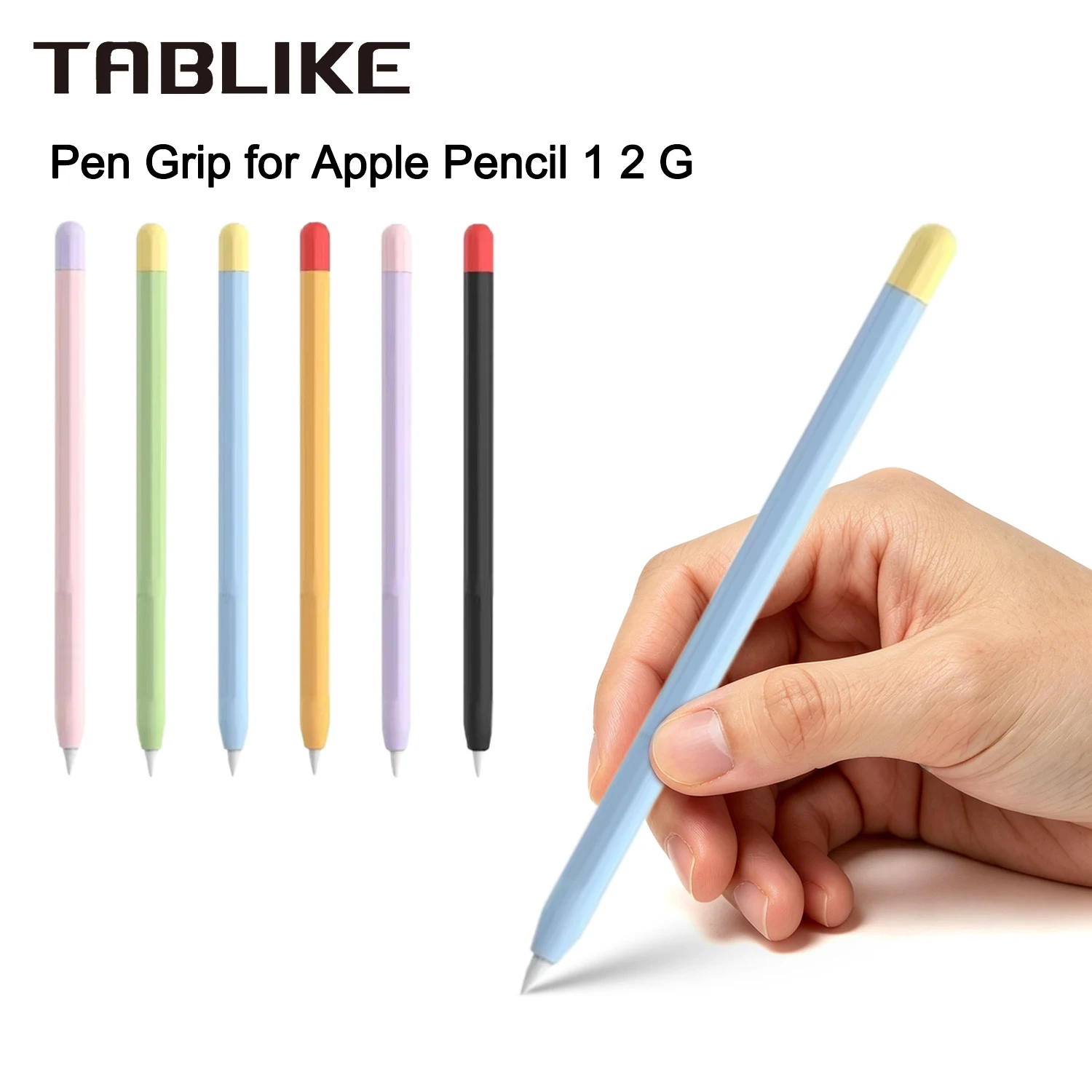 TABLIKE Protective Cover Case for Apple Pencil  1 2 Generation IPad Anti-Lost Scratch Resistant Silicone Case for Pencil 1st 2nd