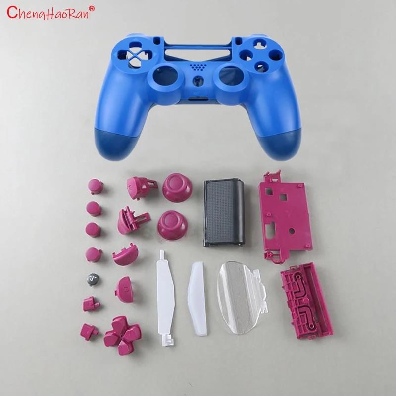 1Set Full Housing Shell Buttons Kit For PS4 Model Controller PS4 PRO / PS4 SLIM /JDS JDM 040 050 055 DIY Case Cover