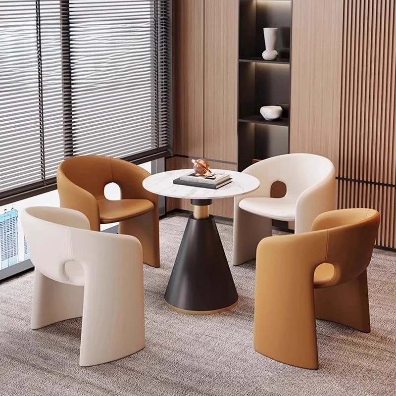 

Light luxury high-end bar dining chair home backrest chair