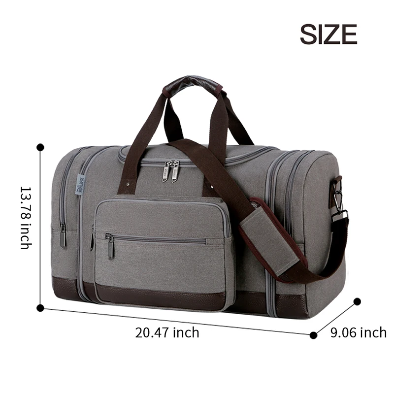 Mode Vintage Leinwand Reisetaschen Männer Seesack Reise Tote Große Kapazität Handgepäck Taschen Weekender Tasche Reise Frauen