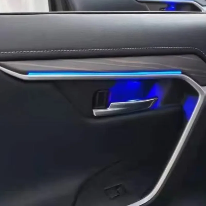 Car LED Door Bowl Armrest Atmosphere Light Interior Lights Bowl Handle Frame Light for Toyota RAV4 2019 2020 2021 2022 2023 2024