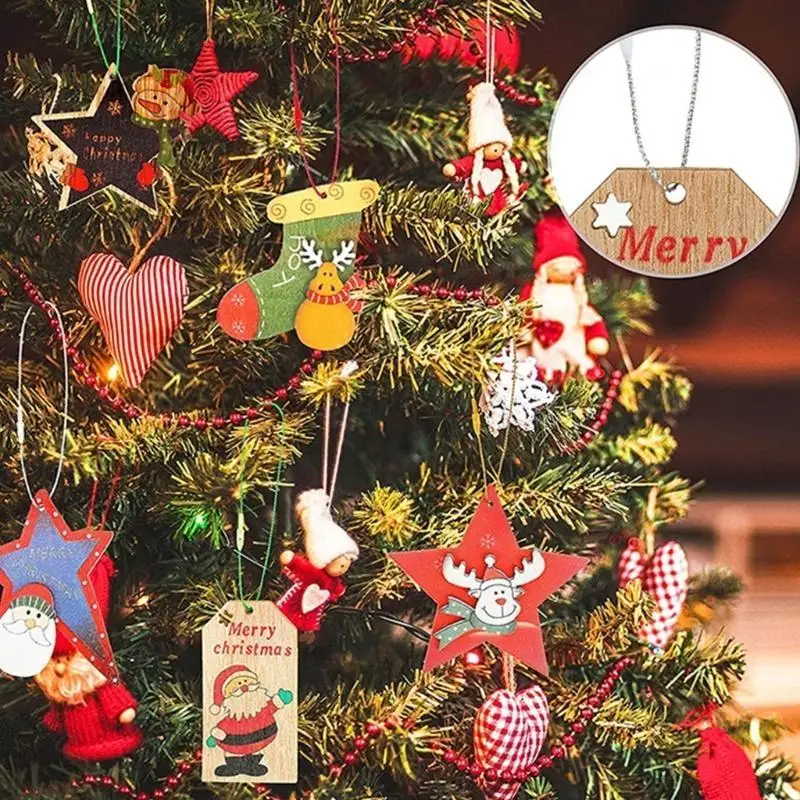 G6KF Christmas Tree Decoration Ribbon Ornament Hangers for Christmas Decors Hanging Straps with Secure Fasteners